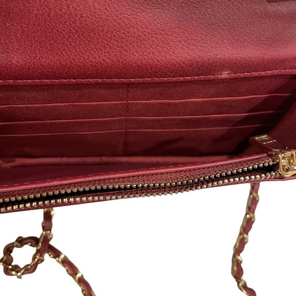 BEBE Deep Burgundy Crossbody Purse. - Picture 4 of 8
